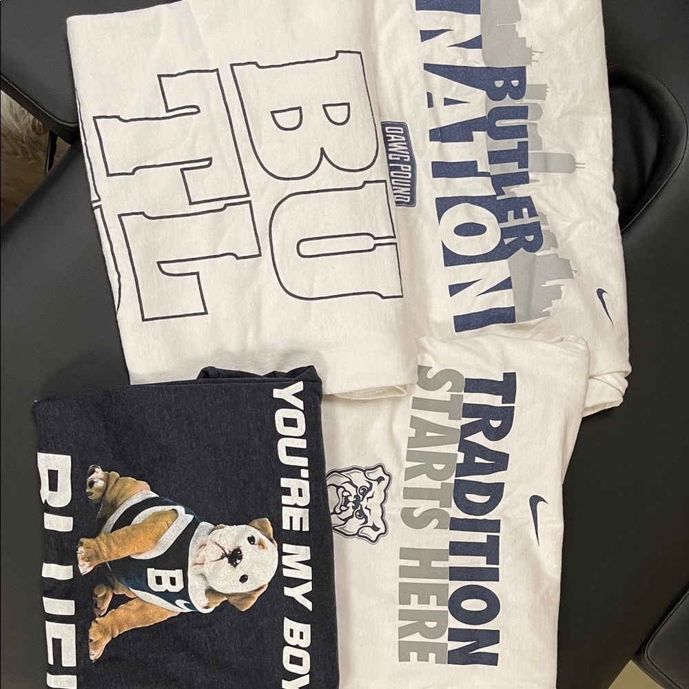 4 Butler University tshirts